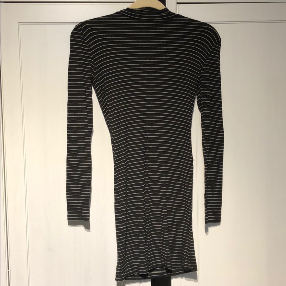 Mock neck bodycon dress